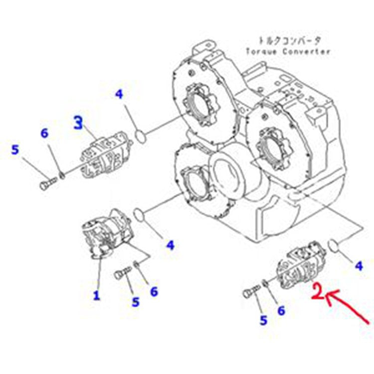 For Komatsu Dump Truck HD985-5 HD985-3 HD785-3 HD785-5 Hydraulic Pump 705-52-42100