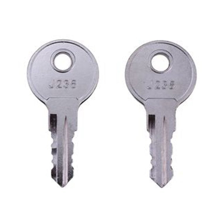 2Pcs Door Lock Keys J236-A J236 for the most common utility compartment and hatch locks used in the RV Industry