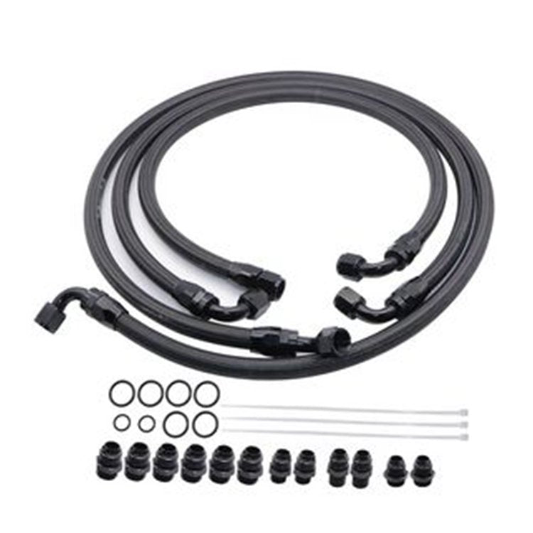 Fleece Transmission Cooler Lines Kit 21101404 for Duramax Engine LB7 LLY 6.6L Chevrolet GMC 2001-2005