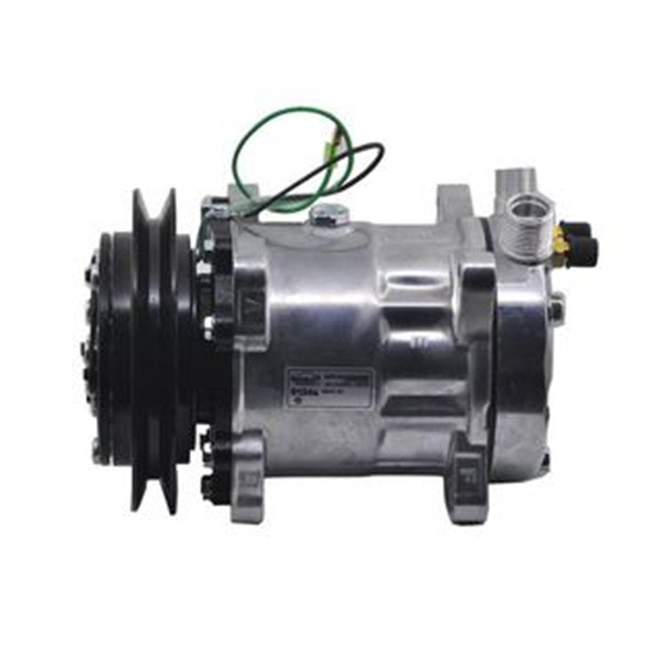 Sanden SD7H15 A/C Compressor FF200866 for John Deere 2054 2554 2154D 2454D 2954D 3754D Hitachi ZAXIS210F-3 ZAXIS240F-3 ZAXIS290F-3 ZAXIS370F-3 ZAXIS200F ZAXIS250F