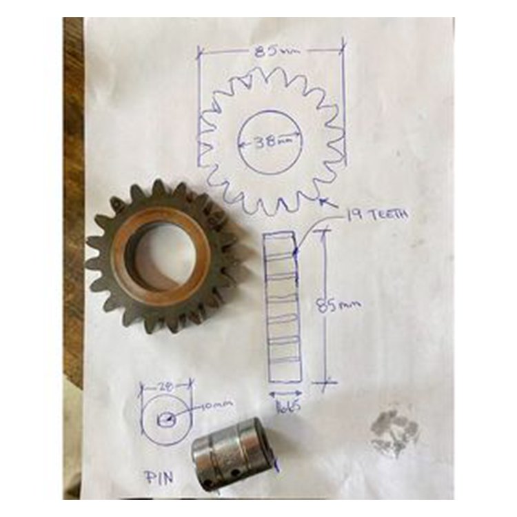 Gear & Pin for Hitachi EX200LC Excavator