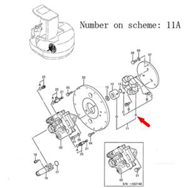 For Hitachi Excavator EX55UR EX58MU Pump Coupling 4325230