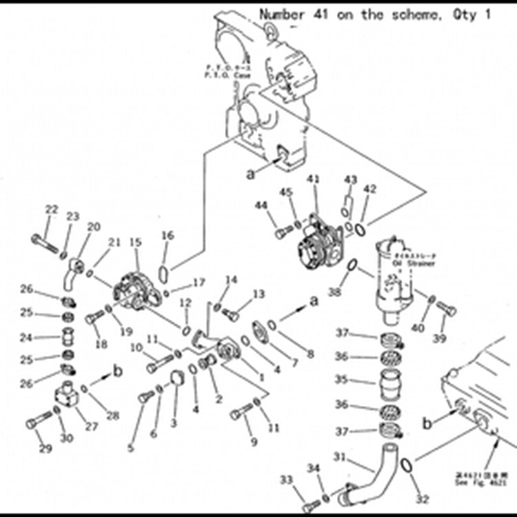 For Komatsu Bulldozer D475A-2 Hydraulic Pump 704-71-44011 704-71-44012