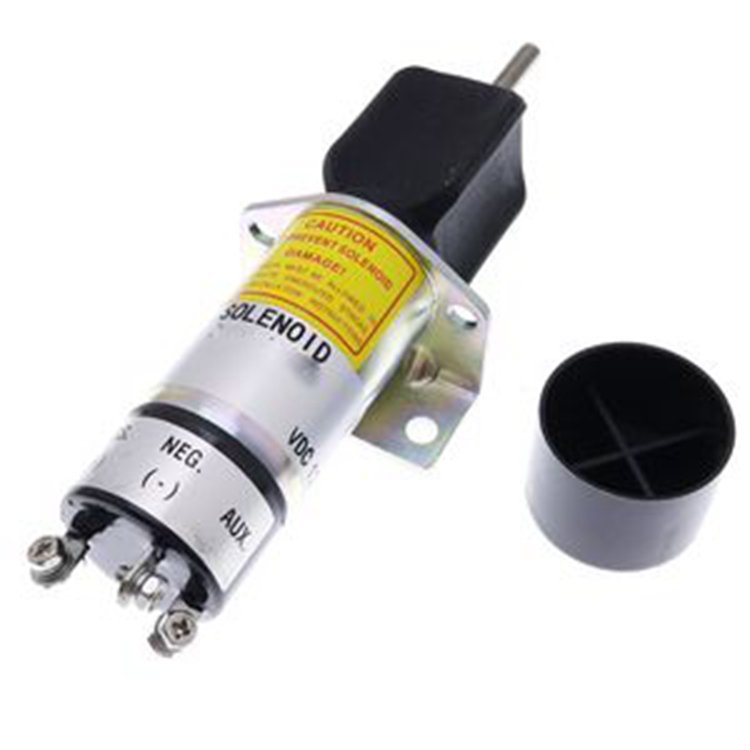 3 Terminals Fuel Shutoff Solenoid 1504-12C2U1B1S1 for Synchro Start Kubota DF-750 12V