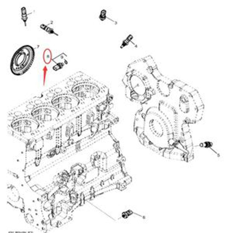 Pressure Sensor RE548703 for John Deere 130G 160GLC 180GLC 210G 250GLC 290GLC 300GLC