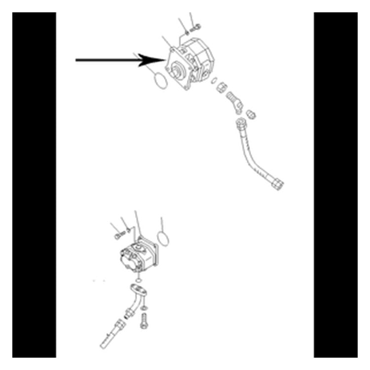 For Komatsu Bulldozer D355A-3X D355C-3 Steering Pump 07442-71802