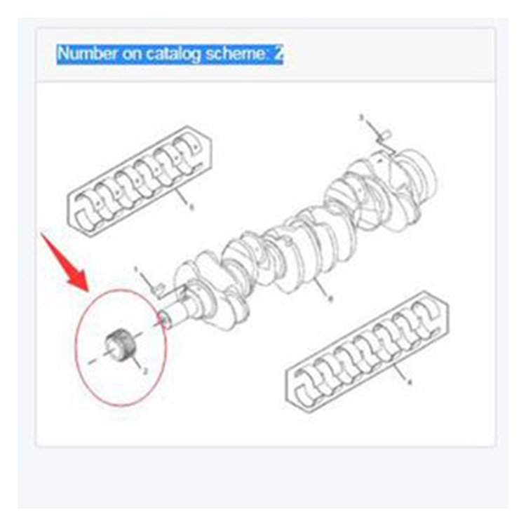 Crankshaft Gear 2767391 for Caterpillar CAT 320D GC 320D2 323D M316D M318D M322D C6.6 C7.1