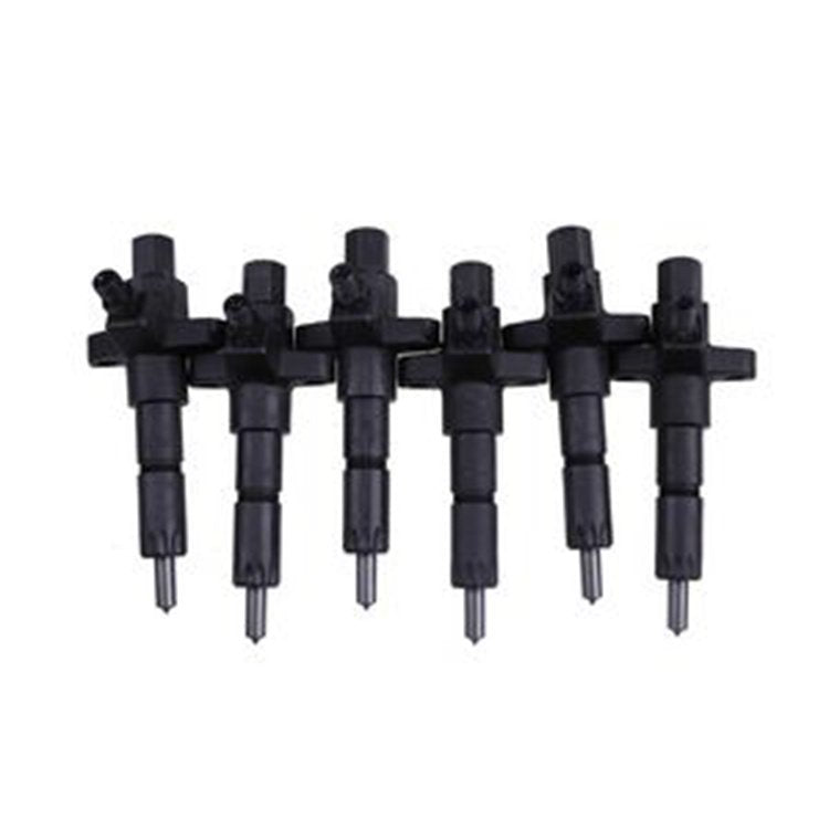 6 PCS Fuel Injector 1-15300250-2 for Isuzu Engine 6BD1 6BG1 Hitachi Excavator EX200-2 EX200-3