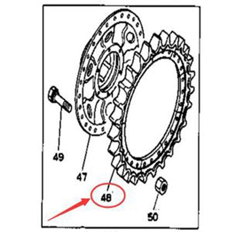 Segment Teeth 131-27-42220 for Komatsu D40A-1 D40AF-1 D40PF-1 D40PL-1 D45A-1 D45P-1 D45S-1 D50A-16 D50P-16 D50S-15 D53A-16 D53P-16 D53S-16