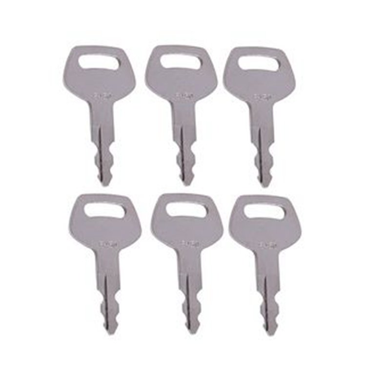 6 Pcs Heavy Equipment Ignition Key S450 for CASE Linkbelt JCB Sumitomo New Holland Excavator