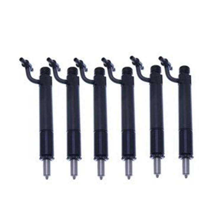 6PCS Fuel Injector With Cap 631571C91 675967C91 for Case DT-414 D-436 D-414 DT-436