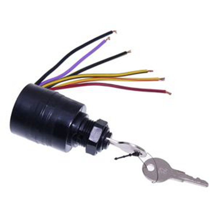 Boat Engine Ignition Switch 87-17009A2 for Mercury Outboard Motor Control Box 3 Position 6 Wire Sierra