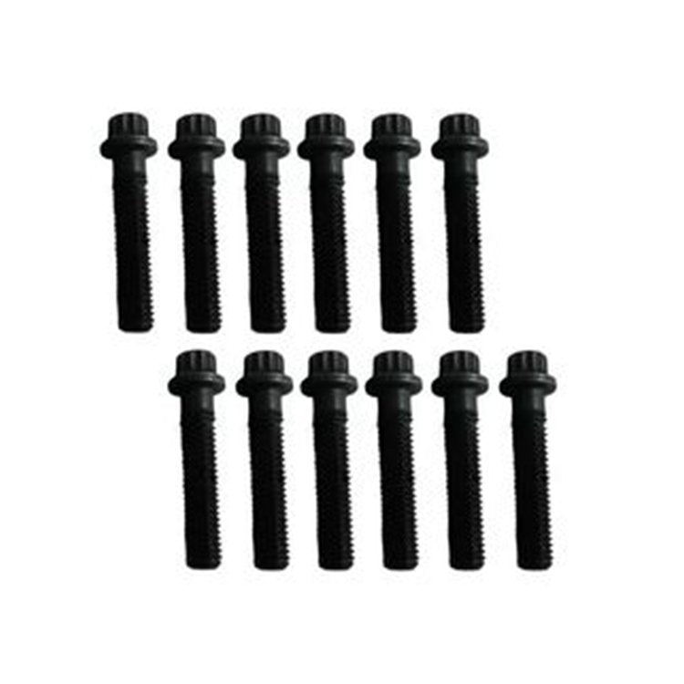 12 Pcs Bolt 6150-81-9370 for Komatsu Engine 6D125-1 SA6D125E Excavator PC400-7 PC400LC-5 PC450LC-8 PC490LC-10