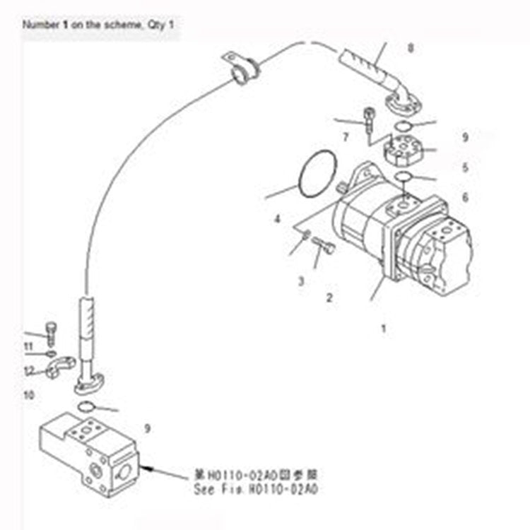 For Komatsu Excavator PC600-6 PC600-6A PC600-7 Gear Pump 705-52-21140