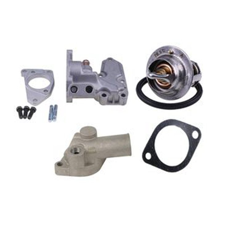 Thermostat Kit & Housing & Water Outlet Pipe 8943255131 8943656742 8970186640 8971397120 for Isuzu Engine 3LD1 4JB1 Hitachi Loader DX40-C DX45-C