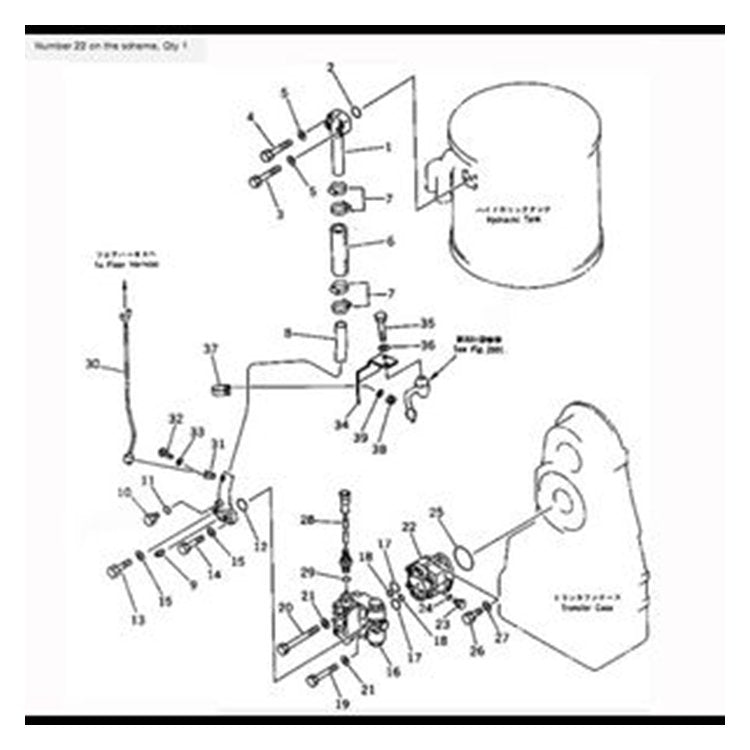 For Komatsu Wheel Loader WA400-1-A WA420-1 WA420-3 Emergency Steering Pump 704-30-34110