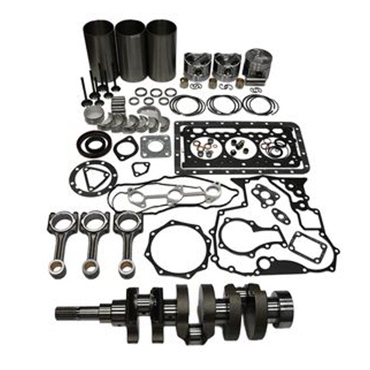 D902 Engine Overhaul Rebuild Kit & 3PCS Connecting Rod & Crankshaft for Kubota BX2230D BX24 BX25 RTV900 RTV900G