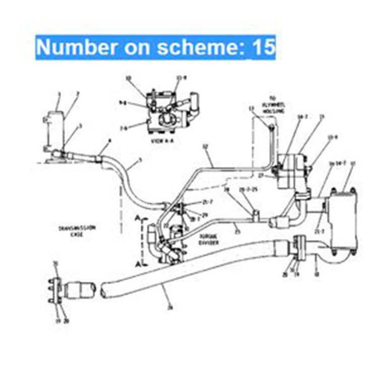 For Caterpillar Pipelayer CAT 583 583K 594H Engine D353 Hydrulic Gear Pump 2P-9239