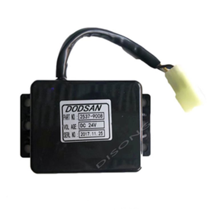 12V Wiper Timer Relay 2537-9008 for Doosan Daewoo Excavator DH220-5 DH220-7 DH215-7