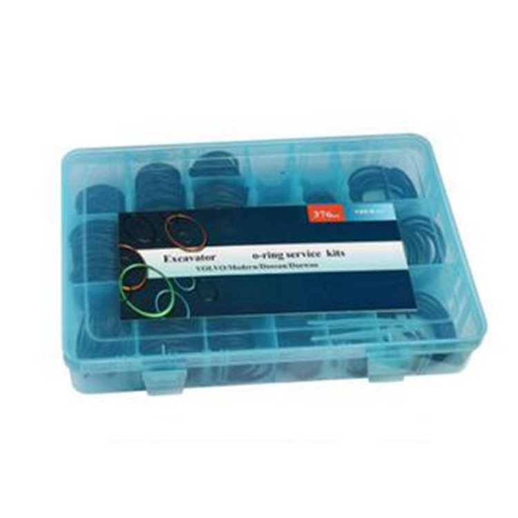 376 Pcs O-Ring Box Sealing Rubber Ring Kit for Volvo EC140 EC210 EC240 EC290 EC460 Excavator