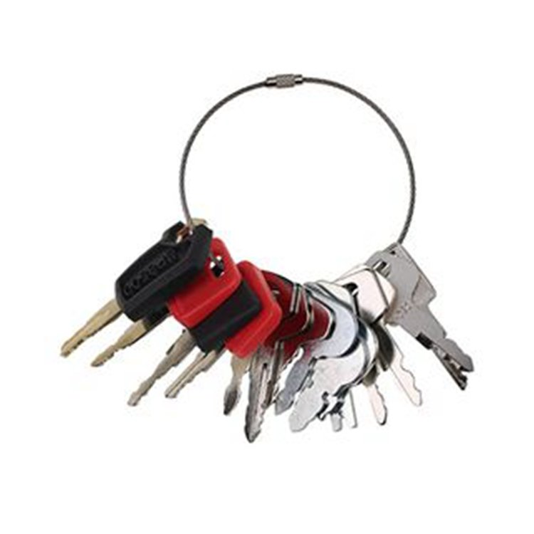 16 Pcs Ignition Key for Bobcat CASE Caterpillar CAT John Deere JD Komatsu JCB Cat Ferguson New Holland Mitsubishi Tractors and Many More