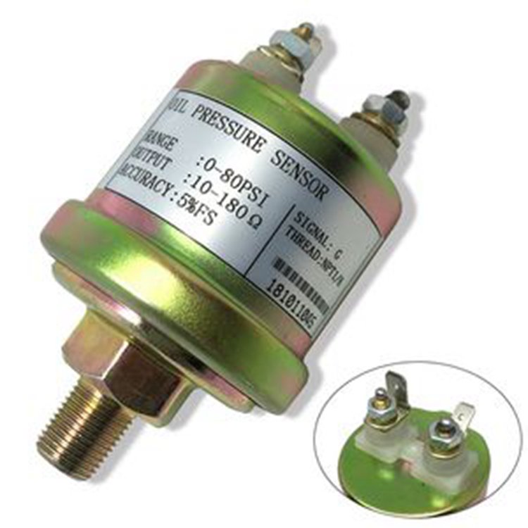 VDO Type 0-80 Psi 10-180 Ohms Oil Pressure Sender With 16 Psi Low Alarm Switch