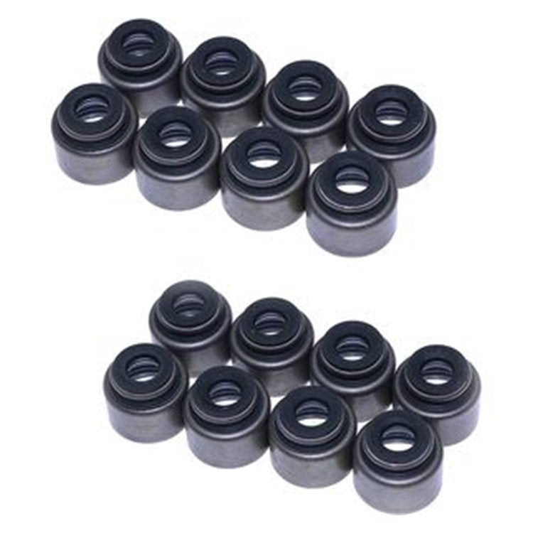 16 Pcs Intake Valve Stem Oil Seal Kit 12210-PZ1-003 for Honda Engine B16 B18 D16 Vehicle Civic CR-V Element Fit