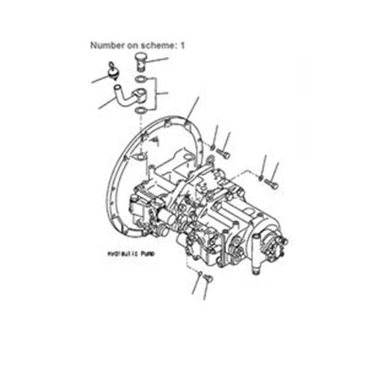 For Komatsu Excavator PC380LC-6K PC300LC-6LC HD-6LC HD-6MH Main Pump 708-2H-00130 708-2H-00131