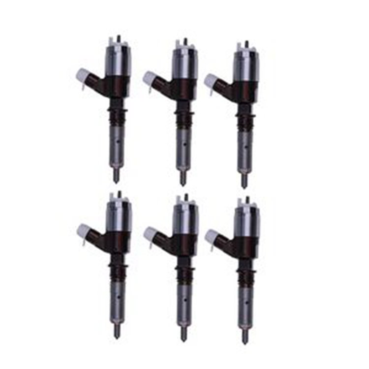 6 Pcs Fuel Injector 10R-7672 320-0680 for Caterpillar CAT Engine C6.6 Excavator M316D M318D M322D