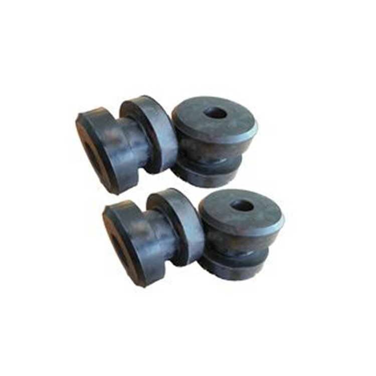 4 Pcs Front Engine Mounting Rubber Cushion 418-01-11111 for Komatsu Excavator Loader WA120-3 WA150-3 WA180-3