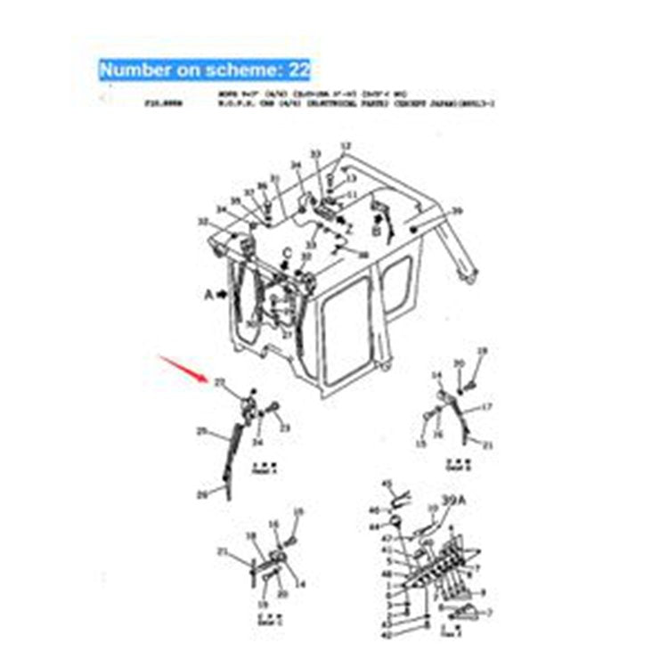 For Komatsu Bulldozer D150A-1 D155A-1 D355A-3 D355A-3X Wiper Motor 195-979-3121