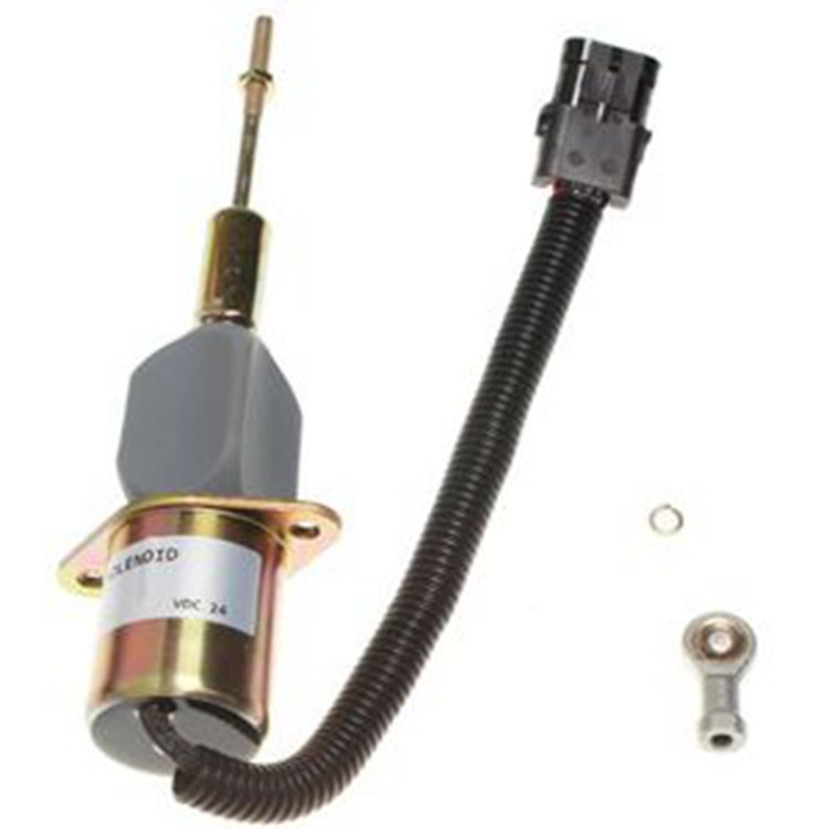 24V Electric Fuel Stop ShutOff Solenoid RE53560 for John Deere Excavator 892ELC