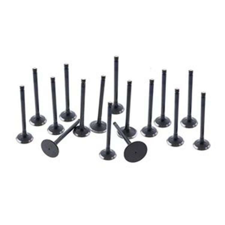 For Komatsu Backhoe WB93R-2 WB97R-2 WB97S-2 WB98A-2 Yanmar Engine 4TNV106 Komatsu Engine 4D106 Intake Exhaust Valve 16 Units 1 Set