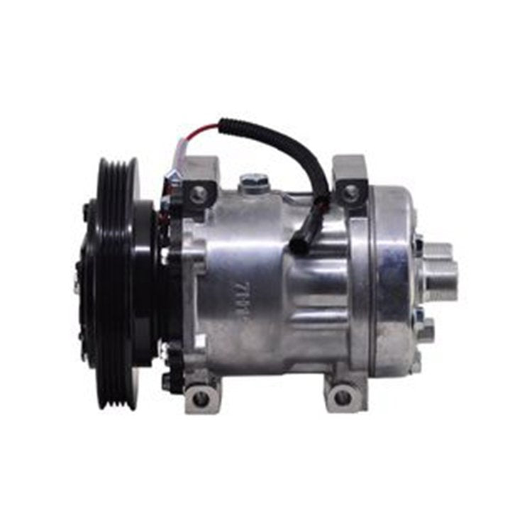 12V Sanden SD7H15 A/C Compressor 4105 47693200 84356660 for CASE Loader 121F 21F 221F 321F 570NXT 580N 580SN 590SN