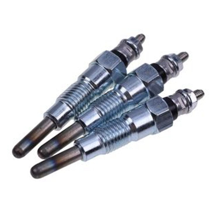 3 Pcs Glow Plug 6101-8321-00 for Hinomoto Tractor E1804 E2002 E2004 E2302 E2304