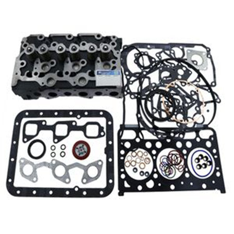 Cylinder Head + Full Gasket Kit for Kubota D1503 Engine KX91-3 U35 R420 L2900 L3000 Excavator