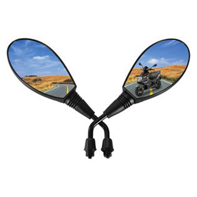 2 Pcs 8mm Clockwise Universal Fitment Rear View Mirror for GY6 Touring Bike Sport Bike Cafe Racer Motorcycle Scooter Moped ATV