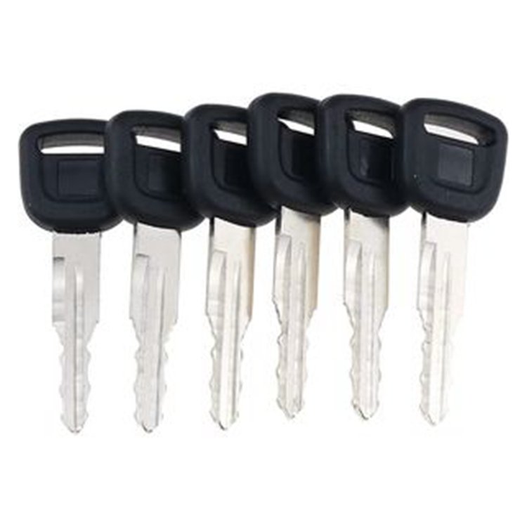 6 Pcs Ignition Keys T0270-81840 T0270-81820 for Kubota Tractor B2650HSDC B3030HSDC L3710DT L4310DT M108SHC M96SDSC