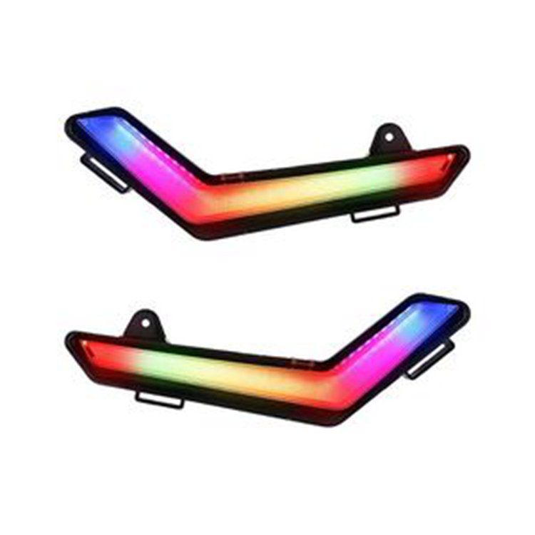 1 Pair RGB LED Front Turn Signal Light 715006896 for Can-Am UTV Defender Max HD8 HD10