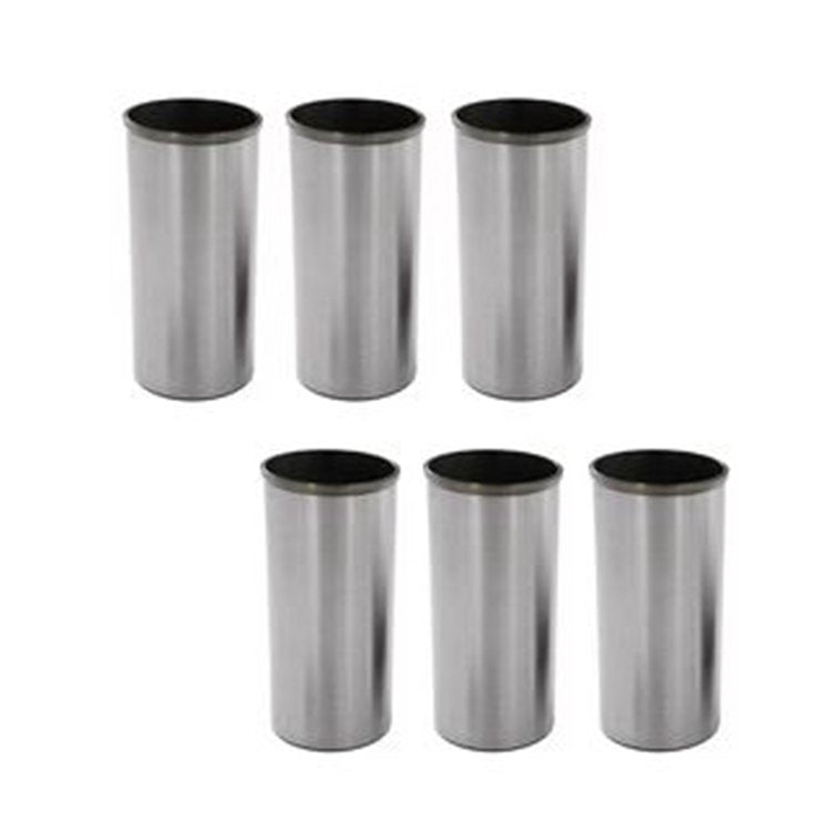 6 Pcs Cylinder Liner 65.01201-0050 for Komatsu Doosan Daewoo Engine D1146 Excavator Solar 250LC-V 220LC-III 300LC-V