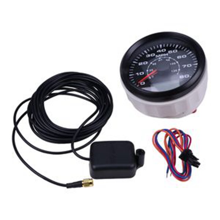 85mm Car Motorcycle Boat GPS Speedometer Odometer 0-80MPH 0-120KM/H ATV UTV with 8 Different Backlight