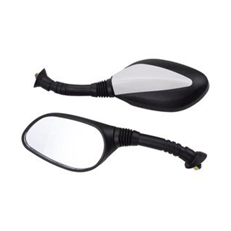 2 Pcs 8mm Silver Universal Rear View Mirror for GY6 50cc 125cc 150cc 250cc Scooter Moped Motorcycle