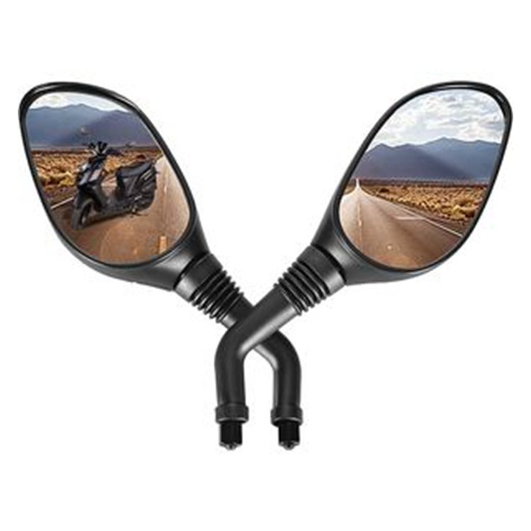 2 Pcs 8mm Black Universal Rear View Mirror for GY6 50cc 125cc 150cc 250cc Scooter Moped Motorcycle