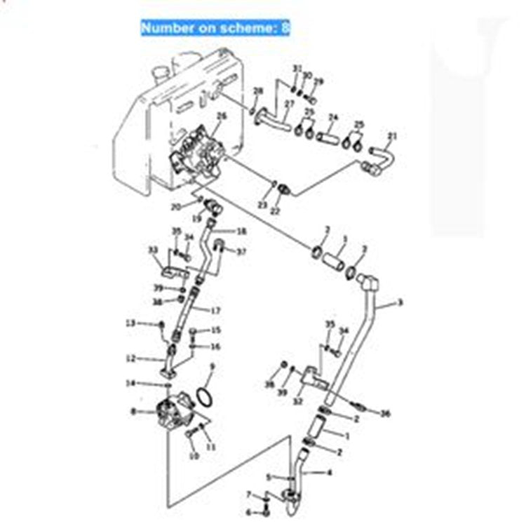 For Komatsu Grader GD705A-4 GD705A-4A Hydraulic Pump 705-12-34010 705-12-34060