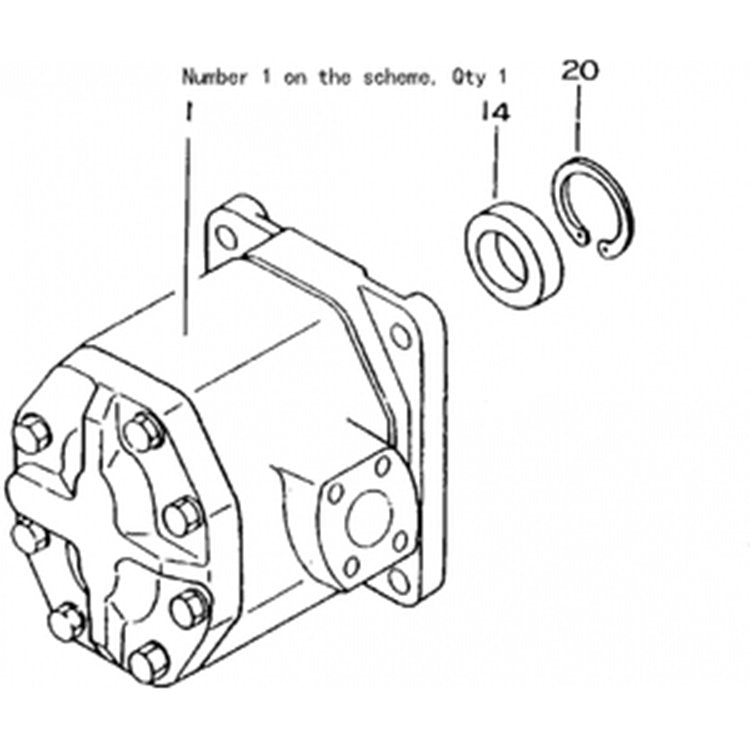 For Komatsu Pipelayer D155C-1 D155C-1P D155C-1P-ZZ D355C-3 Hydraulic Pump 07436-66101 07436-66102