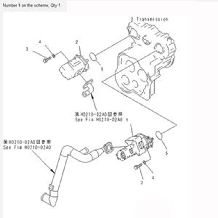 For Komatsu Wheel Loader WA450-3 WA450-3L WA450-3LL Hydraulic Oil Pump 705-56-43020