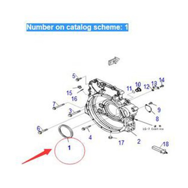 Original Seal Kit 6736-21-4221 for Komatsu WA430-6 WA380-6 WA320-6 Engine SAA6D114E-3LL SAA6D114E-3C