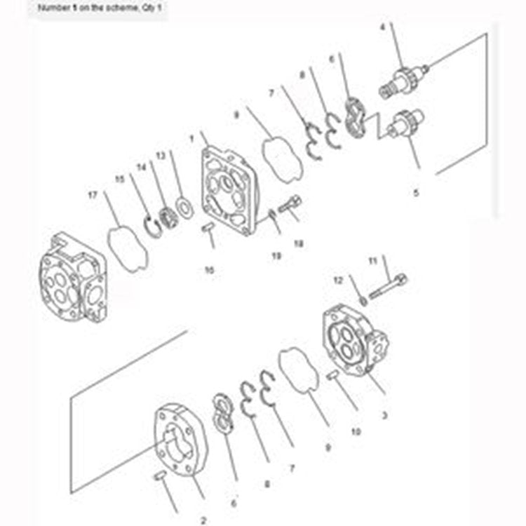 For Komatsu Wheel Loader WA600-3 WD600-3 WA600-3D Hydraulic Pump 705-23-30610