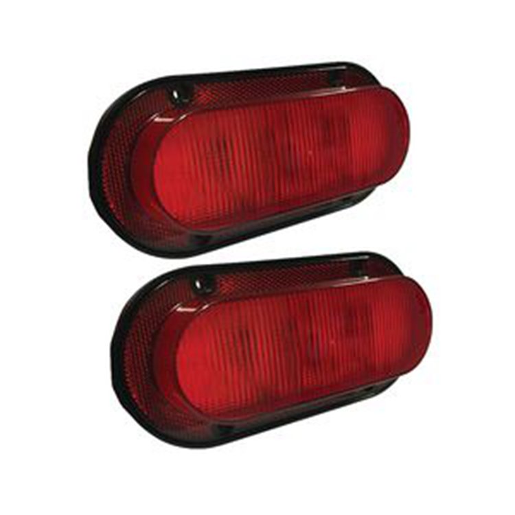 LED Red Oval Tail Light AR78825 for John Deere Tractor 7200R 7210R 7250R 7260R 7290R 7R210 7R250 7R310 7R350