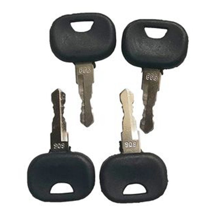 4 Pcs Ignition Key 10221073 AT322699 for John Deere Track Loader 1050C 605C 655C 755C 950C